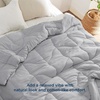 image:imageBedsure Twin XL Comforter  Twin XL Duvet Insert for All Season UltraSoft Quilted Down Alternative Comforter Blanket for Bed with 4 Tabs Machine Washabl Beige 68x92 inLight Grey