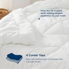 image:imageBedsure Twin XL Comforter  Twin XL Duvet Insert for All Season UltraSoft Quilted Down Alternative Comforter Blanket for Bed with 4 Tabs Machine Washabl Beige 68x92 inWhite