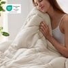 image:imageBedsure Twin XL Comforter  Twin XL Duvet Insert for All Season UltraSoft Quilted Down Alternative Comforter Blanket for Bed with 4 Tabs Machine Washabl Beige 68x92 inCream