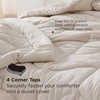 image:imageBedsure Twin XL Comforter  Twin XL Duvet Insert for All Season UltraSoft Quilted Down Alternative Comforter Blanket for Bed with 4 Tabs Machine Washabl Beige 68x92 inLinen
