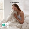 image:imageBedsure Twin XL Comforter  Twin XL Duvet Insert for All Season UltraSoft Quilted Down Alternative Comforter Blanket for Bed with 4 Tabs Machine Washabl Beige 68x92 inLinen