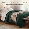 image:imageBedsure Twin XL Comforter  Twin XL Duvet Insert for All Season UltraSoft Quilted Down Alternative Comforter Blanket for Bed with 4 Tabs Machine Washabl Beige 68x92 inDark Green