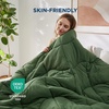 image:imageBedsure Twin XL Comforter  Twin XL Duvet Insert for All Season UltraSoft Quilted Down Alternative Comforter Blanket for Bed with 4 Tabs Machine Washabl Beige 68x92 inOlive Green