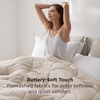 image:imageBedsure Twin XL Comforter  Twin XL Duvet Insert for All Season UltraSoft Quilted Down Alternative Comforter Blanket for Bed with 4 Tabs Machine Washabl Beige 68x92 inLinen