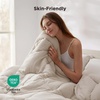 image:imageBedsure Twin XL Comforter  Twin XL Duvet Insert for All Season UltraSoft Quilted Down Alternative Comforter Blanket for Bed with 4 Tabs Machine Washabl Beige 68x92 inLinen