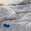image:imageBedsure Twin XL Comforter  Twin XL Duvet Insert for All Season UltraSoft Quilted Down Alternative Comforter Blanket for Bed with 4 Tabs Machine Washabl Beige 68x92 inLight Grey