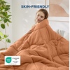image:imageBedsure Twin XL Comforter  Twin XL Duvet Insert for All Season UltraSoft Quilted Down Alternative Comforter Blanket for Bed with 4 Tabs Machine Washabl Beige 68x92 inBurnt Orange