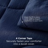 image:imageBedsure Twin XL Comforter  Twin XL Duvet Insert for All Season UltraSoft Quilted Down Alternative Comforter Blanket for Bed with 4 Tabs Machine Washabl Beige 68x92 inNavy