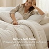 image:imageBedsure Twin XL Comforter  Twin XL Duvet Insert for All Season UltraSoft Quilted Down Alternative Comforter Blanket for Bed with 4 Tabs Machine Washabl Beige 68x92 inCream