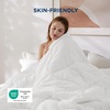 image:imageBedsure Twin XL Comforter  Twin XL Duvet Insert for All Season UltraSoft Quilted Down Alternative Comforter Blanket for Bed with 4 Tabs Machine Washabl Beige 68x92 inWhite