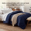 image:imageBedsure Twin XL Comforter  Twin XL Duvet Insert for All Season UltraSoft Quilted Down Alternative Comforter Blanket for Bed with 4 Tabs Machine Washabl Beige 68x92 inNavy