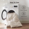 image:imageBedsure Twin XL Comforter  Twin XL Duvet Insert for All Season UltraSoft Quilted Down Alternative Comforter Blanket for Bed with 4 Tabs Machine Washabl Beige 68x92 inLinen