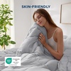 image:imageBedsure Twin XL Comforter  Twin XL Duvet Insert for All Season UltraSoft Quilted Down Alternative Comforter Blanket for Bed with 4 Tabs Machine Washabl Beige 68x92 inLight Grey