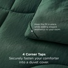 image:imageBedsure Twin XL Comforter  Twin XL Duvet Insert for All Season UltraSoft Quilted Down Alternative Comforter Blanket for Bed with 4 Tabs Machine Washabl Beige 68x92 inOlive Green