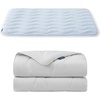 image:imageBedsure Cooling Mat 35x23Blue amp Blanket 30x40 Grey for Dogs