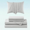 image:imageBedsure Cooling Pillow Cases Queen Size Set of 2 Grey  Cooling Sheets Queen Size Grey Bundle