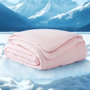 image:imageBedsure Cooling Blankets for Hot Sleepers  Cooling Comforter Lightweight Cold Summer Blanket for Night Sweats Ice Breathable Comforter for Couch Grey 50x60 InchesPink