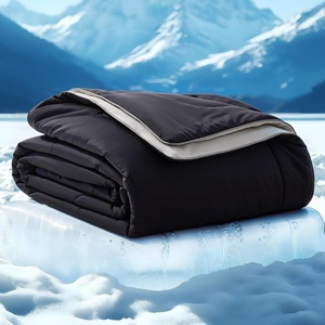 image:imageBedsure Cooling Blankets for Hot Sleepers  Cooling Comforter Lightweight Cold Summer Blanket for Night Sweats Ice Breathable Comforter for Couch Grey 50x60 InchesBlack and Grey