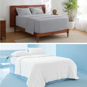 image:imageBedsure Deep Pocket Queen Sheets Set and Cooling Comforter