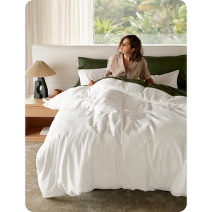 image:imageBedsure GOTS Organic Cotton Queen Duvet Cover Set Pure White 90 x 90  for Sensitive Skin8 Interior Ties Keep Insert Secure Hidden Zipper Breathable Comfort in Ivory with 2 Pillow ShamsPure White No Comforter