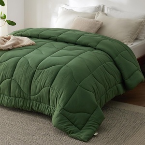 image:imageBedsure Twin XL Comforter  Twin XL Duvet Insert for All Season UltraSoft Quilted Down Alternative Comforter Blanket for Bed with 4 Tabs Machine Washabl Beige 68x92 inOlive Green