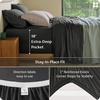image:imageBedsure PureWoven Organically Grown Bamboo Viscose King Size Sheets Set  Cooling Bed Sheets for Hot Sleepers 18 Deep Pocket with Corner Straps Luxury Silky Soft Breathable OekoTex Navy09  Charcoal