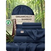 image:imageBedsure PureWoven Organically Grown Bamboo Viscose King Size Sheets Set  Cooling Bed Sheets for Hot Sleepers 18 Deep Pocket with Corner Straps Luxury Silky Soft Breathable OekoTex Navy11  Navy