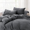image:imageBedsure White Full Size Mattress Pad Bundle Full Size Sheet Sets Grey