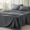 image:imageBedsure White Full Size Mattress Pad Bundle Full Size Sheet Sets Grey