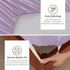 image:imageBedsure Deep Pocket Queen Sheet Set  Fits Mattresses Up to 21 Inches Thick  4 Piece GentleSoft Bed Sheets Moisture Wicking Soft amp Cooling Bedsheet amp Pillowcases Easy amp Secure Fit Red10  Light Purple