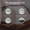 image:imageBedsure Deep Pocket Queen Sheet Set  Fits Mattresses Up to 21 Inches Thick  4 Piece GentleSoft Bed Sheets Moisture Wicking Soft amp Cooling Bedsheet amp Pillowcases Easy amp Secure Fit Red05  Light Green