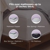 image:imageBedsure Deep Pocket Queen Sheet Set  Fits Mattresses Up to 21 Inches Thick  4 Piece GentleSoft Bed Sheets Moisture Wicking Soft amp Cooling Bedsheet amp Pillowcases Easy amp Secure Fit Red10  Light Purple