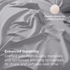image:imageBedsure Deep Pocket Queen Sheet Set  Fits Mattresses Up to 21 Inches Thick  4 Piece GentleSoft Bed Sheets Moisture Wicking Soft amp Cooling Bedsheet amp Pillowcases Easy amp Secure Fit Red01  Light Grey