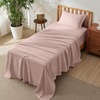 image:imageBedsure Deep Pocket Queen Sheet Set  Fits Mattresses Up to 21 Inches Thick  4 Piece GentleSoft Bed Sheets Moisture Wicking Soft amp Cooling Bedsheet amp Pillowcases Easy amp Secure Fit Red06  Dusty Pink