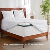 image:imageBedsure Deep Pocket Queen Sheet Set  Fits Mattresses Up to 21 Inches Thick  4 Piece GentleSoft Bed Sheets Moisture Wicking Soft amp Cooling Bedsheet amp Pillowcases Easy amp Secure Fit Red02  White