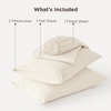 image:imageBedsure Deep Pocket Queen Sheet Set  Fits Mattresses Up to 21 Inches Thick  4 Piece GentleSoft Bed Sheets Moisture Wicking Soft amp Cooling Bedsheet amp Pillowcases Easy amp Secure Fit Red14  Cream