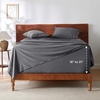 image:imageBedsure Deep Pocket Queen Sheet Set  Fits Mattresses Up to 21 Inches Thick  4 Piece GentleSoft Bed Sheets Moisture Wicking Soft amp Cooling Bedsheet amp Pillowcases Easy amp Secure Fit Red03  Dark Grey