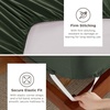 image:imageBedsure Deep Pocket Queen Sheet Set  Fits Mattresses Up to 21 Inches Thick  4 Piece GentleSoft Bed Sheets Moisture Wicking Soft amp Cooling Bedsheet amp Pillowcases Easy amp Secure Fit RedOlive Green