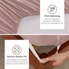 image:imageBedsure Deep Pocket Queen Sheet Set  Fits Mattresses Up to 21 Inches Thick  4 Piece GentleSoft Bed Sheets Moisture Wicking Soft amp Cooling Bedsheet amp Pillowcases Easy amp Secure Fit Red06  Dusty Pink