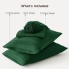 image:imageBedsure Deep Pocket Queen Sheet Set  Fits Mattresses Up to 21 Inches Thick  4 Piece GentleSoft Bed Sheets Moisture Wicking Soft amp Cooling Bedsheet amp Pillowcases Easy amp Secure Fit RedEmerald Green