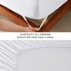 image:imageBedsure Deep Pocket Queen Sheet Set  Fits Mattresses Up to 21 Inches Thick  4 Piece GentleSoft Bed Sheets Moisture Wicking Soft amp Cooling Bedsheet amp Pillowcases Easy amp Secure Fit Red02  White