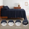 image:imageBedsure Deep Pocket Queen Sheet Set  Fits Mattresses Up to 21 Inches Thick  4 Piece GentleSoft Bed Sheets Moisture Wicking Soft amp Cooling Bedsheet amp Pillowcases Easy amp Secure Fit Red09  Navy