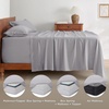 image:imageBedsure Deep Pocket Queen Sheet Set  Fits Mattresses Up to 21 Inches Thick  4 Piece GentleSoft Bed Sheets Moisture Wicking Soft amp Cooling Bedsheet amp Pillowcases Easy amp Secure Fit Red14  Cream