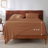 image:imageBedsure Deep Pocket Queen Sheet Set  Fits Mattresses Up to 21 Inches Thick  4 Piece GentleSoft Bed Sheets Moisture Wicking Soft amp Cooling Bedsheet amp Pillowcases Easy amp Secure Fit RedOrange