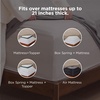 image:imageBedsure Deep Pocket Queen Sheet Set  Fits Mattresses Up to 21 Inches Thick  4 Piece GentleSoft Bed Sheets Moisture Wicking Soft amp Cooling Bedsheet amp Pillowcases Easy amp Secure Fit Red16  Brown