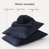 image:imageBedsure Deep Pocket Queen Sheet Set  Fits Mattresses Up to 21 Inches Thick  4 Piece GentleSoft Bed Sheets Moisture Wicking Soft amp Cooling Bedsheet amp Pillowcases Easy amp Secure Fit Red09  Navy