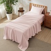 image:imageBedsure Deep Pocket Queen Sheet Set  Fits Mattresses Up to 21 Inches Thick  4 Piece GentleSoft Bed Sheets Moisture Wicking Soft amp Cooling Bedsheet amp Pillowcases Easy amp Secure Fit Red13  Blush Pink
