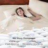 image:imageBedsure Deep Pocket Queen Sheet Set  Fits Mattresses Up to 21 Inches Thick  4 Piece GentleSoft Bed Sheets Moisture Wicking Soft amp Cooling Bedsheet amp Pillowcases Easy amp Secure Fit Red14  Cream