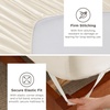 image:imageBedsure Deep Pocket Queen Sheet Set  Fits Mattresses Up to 21 Inches Thick  4 Piece GentleSoft Bed Sheets Moisture Wicking Soft amp Cooling Bedsheet amp Pillowcases Easy amp Secure Fit Red14  Cream