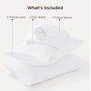 image:imageBedsure Deep Pocket Queen Sheet Set  Fits Mattresses Up to 21 Inches Thick  4 Piece GentleSoft Bed Sheets Moisture Wicking Soft amp Cooling Bedsheet amp Pillowcases Easy amp Secure Fit Red02  White
